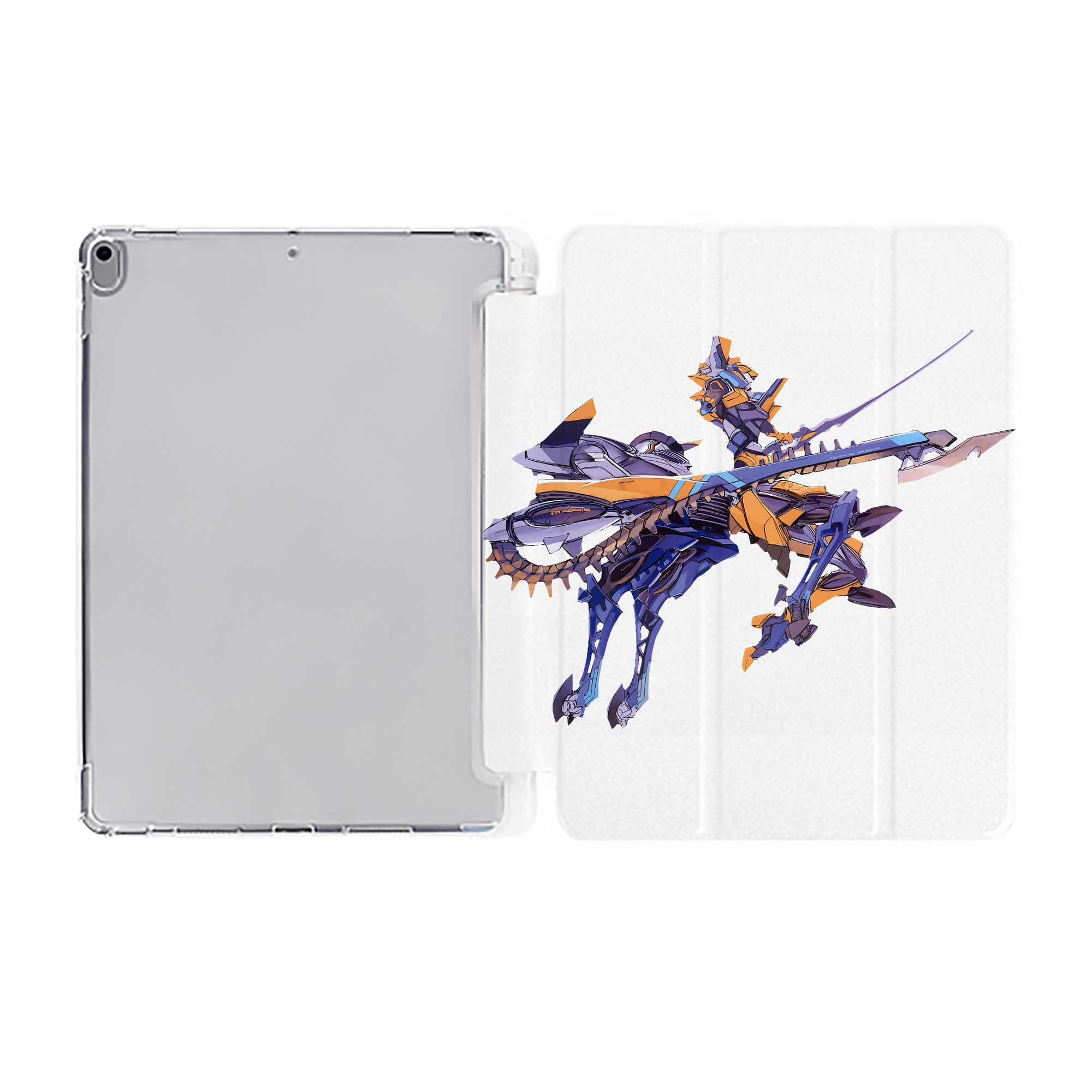 （画像用） EVA 新世紀エヴァンゲリオン IPad ケース ペン収納付き 三つ折りスタンド PUレザー×シリコン 対応機種9.5/10.5/10.9インチ